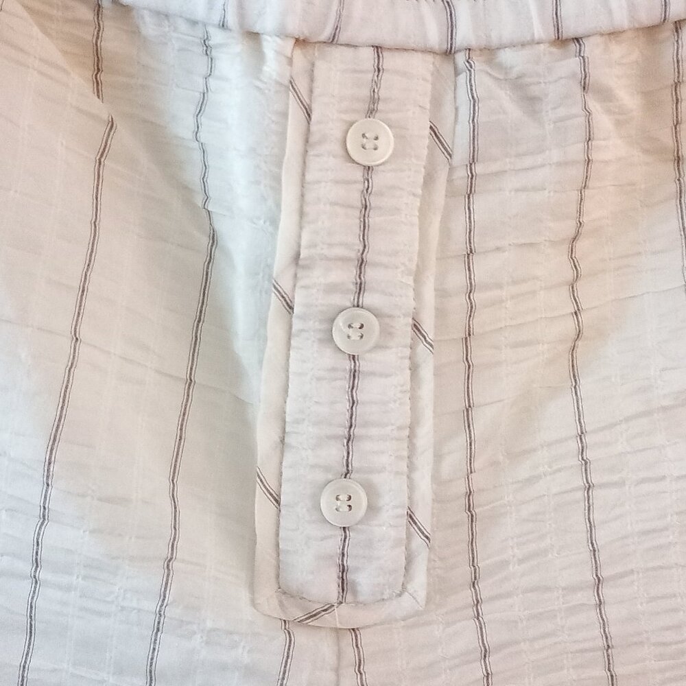 ZARA NWT cream striped shorts - Picture 4 of 10